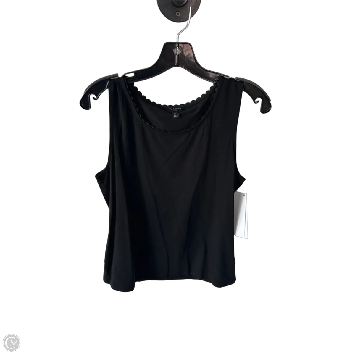 Top Sleeveless Basic By Talbots In Black, Size: Mp