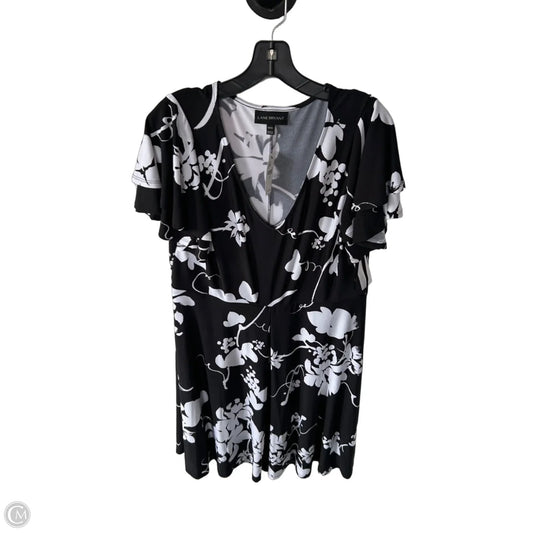 Dress Casual Midi By Lane Bryant In Black & White, Size: Xl
