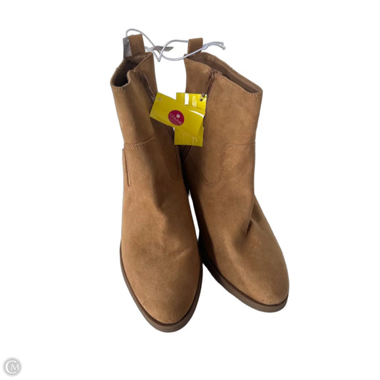 Boots Ankle Heels By Old Navy In Tan, Size: 8