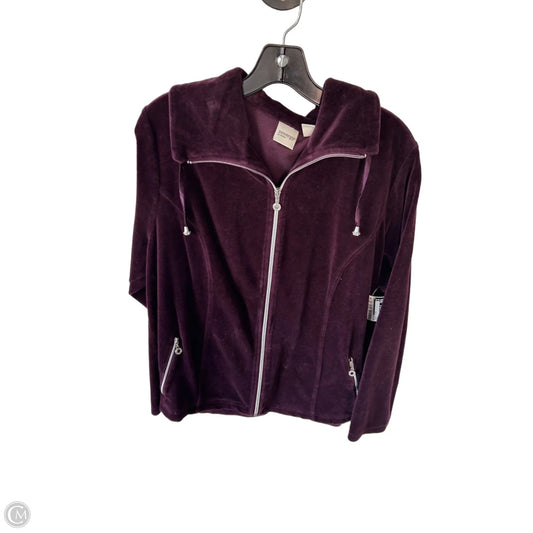 Jacket Other By Chicos In Purple, Size: Xl