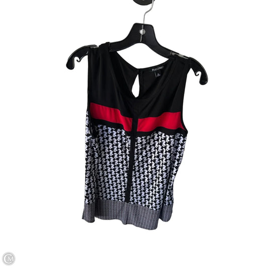 Top Sleeveless By Roz And Ali In Black & White, Size: Xl