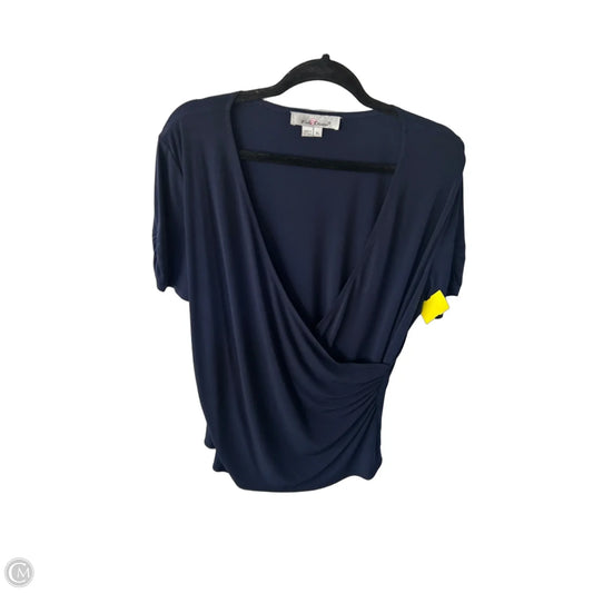 Top Short Sleeve By Clothes Mentor In Navy, Size: Xl