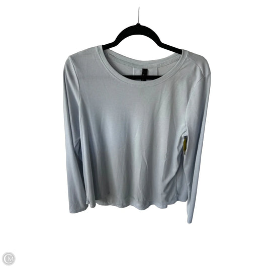 Athletic Top Long Sleeve Crewneck By Mondetta In Blue, Size: L