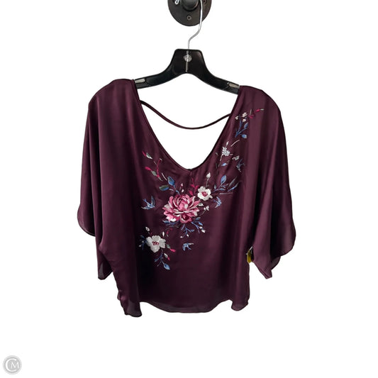 Top 3/4 Sleeve By White House Black Market In Purple, Size: M
