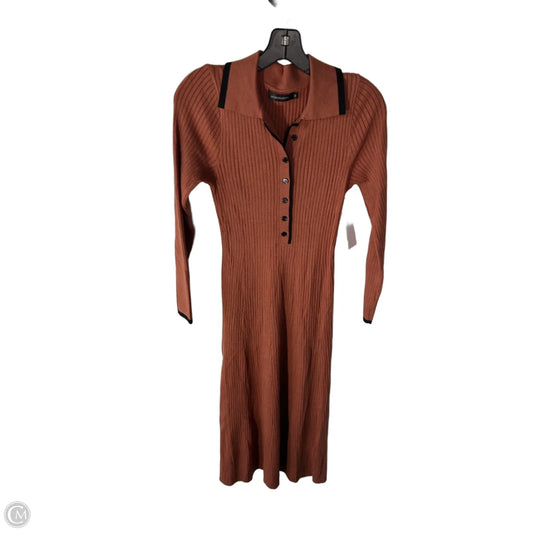 Dress Sweater By Merokeety In Brown, Size: M