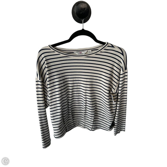 Sweatshirt Crewneck By Vineyard Vines In Blue & Cream, Size: Xs