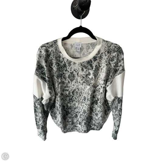 Top Long Sleeve By Peyton Jensen In Cream & Grey, Size: Xs