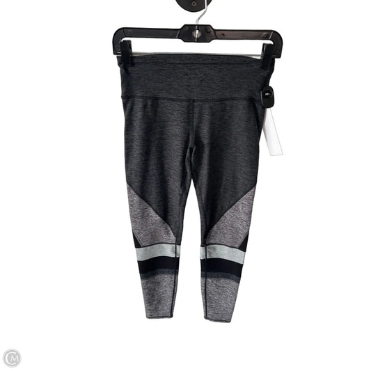 Athletic Leggings By Alo In Black & Grey, Size: 4