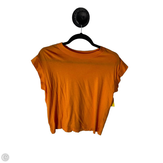Top Short Sleeve Basic By A New Day In Orange, Size: S