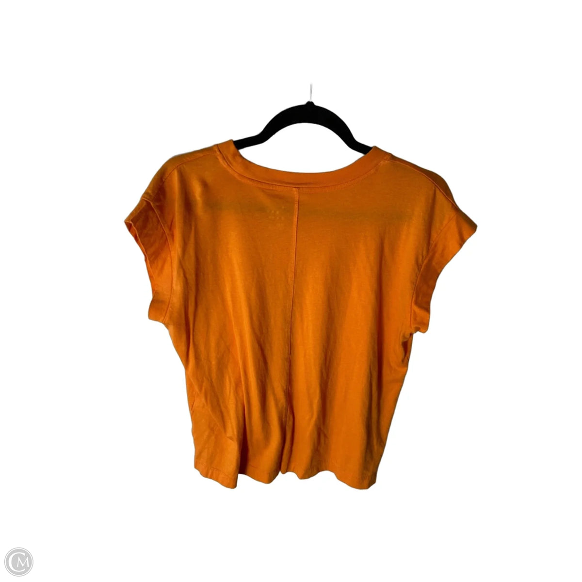 Top Short Sleeve Basic By A New Day In Orange, Size: S