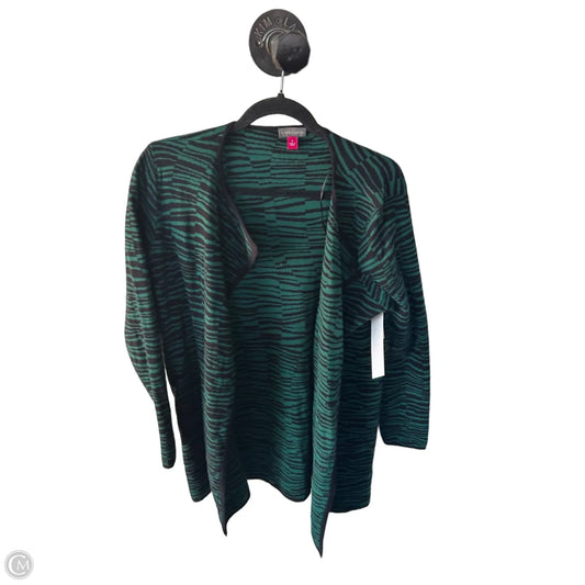 Sweater Cardigan By Vince Camuto In Black & Green, Size: S