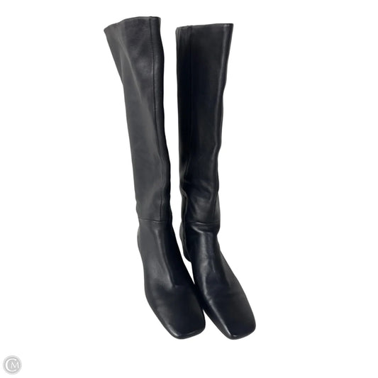 Boots Knee Heels By Vince In Black, Size: 9.5