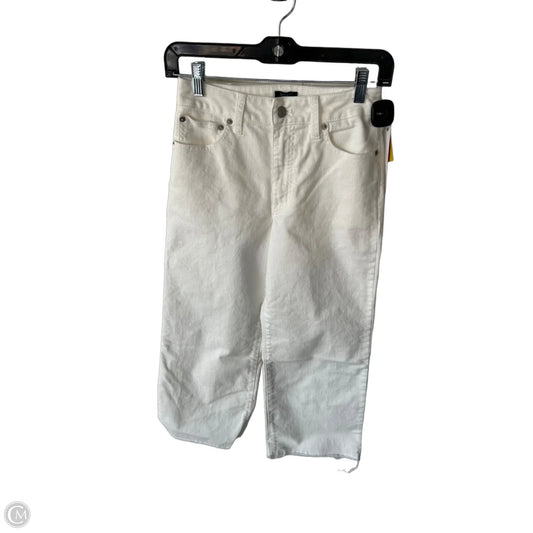 Jeans Wide Leg By J. Crew In White Denim, Size: 0