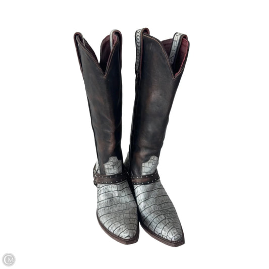 Boots Western By Freebird In Brown & White, Size: 9