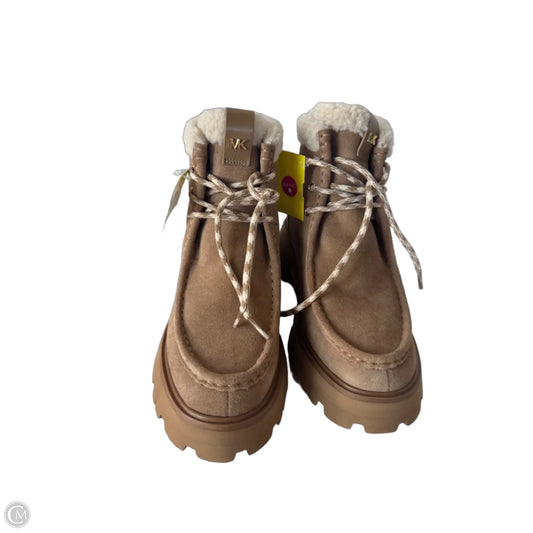 Boots Ankle Heels By Michael By Michael Kors In Tan, Size: 8