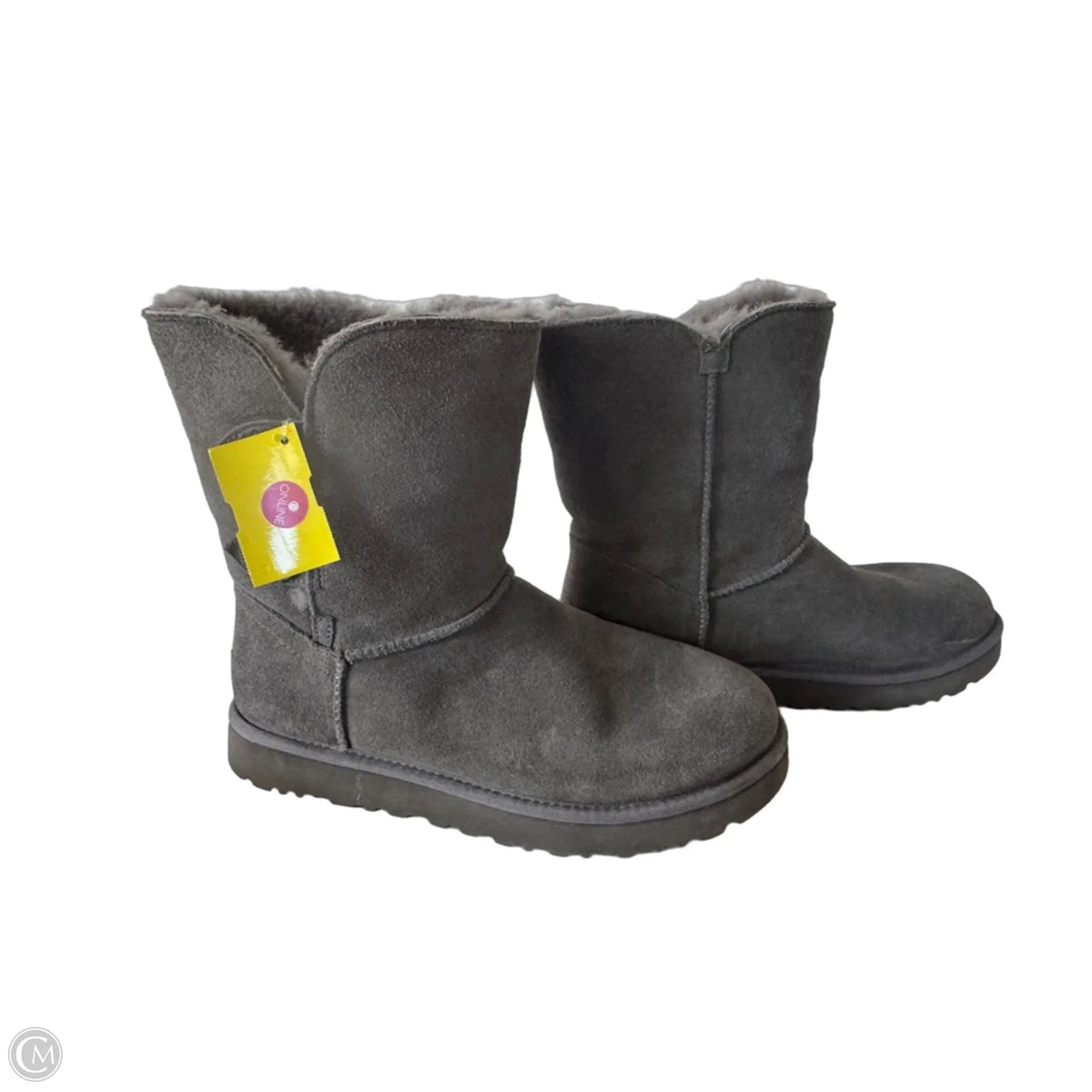 Boots Designer By Ugg In Grey, Size: 8