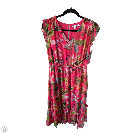 Dress Casual Midi By Chicos In Pink, Size: S