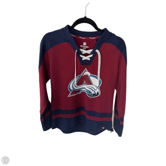 Sweatshirt Crewneck By Nhl In Blue & Red, Size: M