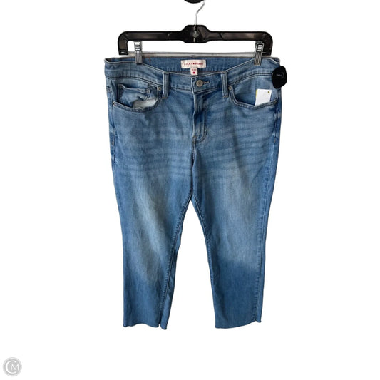 Jeans Straight By Lucky Brand In Blue Denim, Size: 12