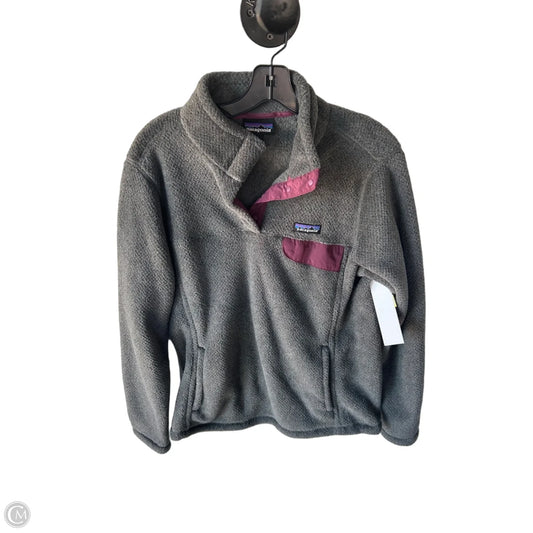 Jacket Fleece By Patagonia In Grey, Size: L