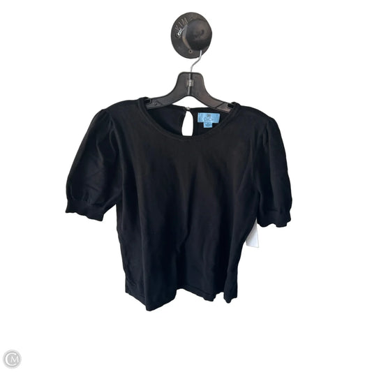 Sweater Short Sleeve By Cece In Black, Size: M