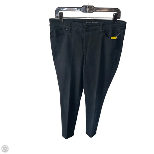 Jeans Jeggings By Chicos In Black Denim, Size: 8