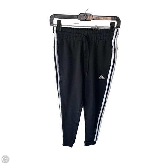 Athletic Pants By Adidas In Black & White, Size: 0