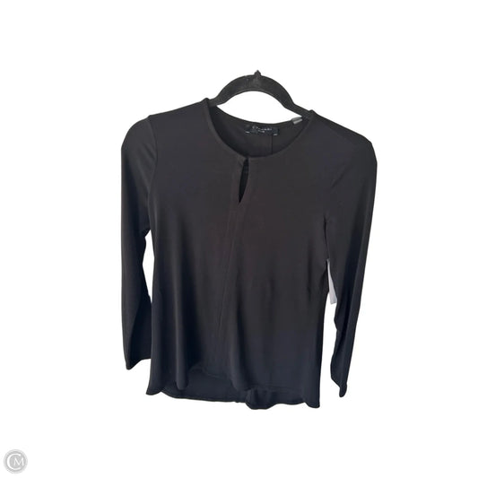 Top Long Sleeve By T Tahari In Black, Size: Xsp