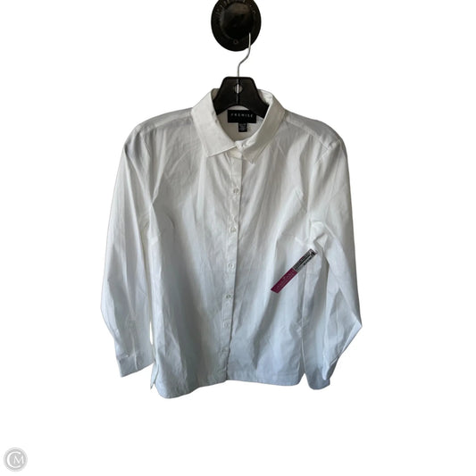 Top Long Sleeve By Premise In White, Size: Xs