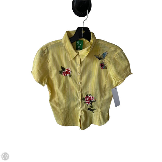 Top Short Sleeve By Clothes Mentor In Yellow, Size: Xs