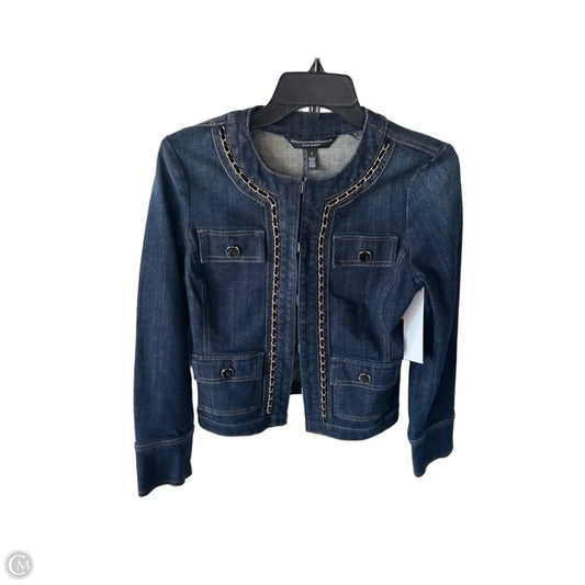 Blazer By White House Black Market In Blue Denim, Size: S