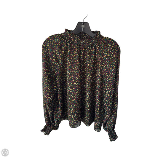 Top Long Sleeve By Gap In Black & Yellow, Size: L
