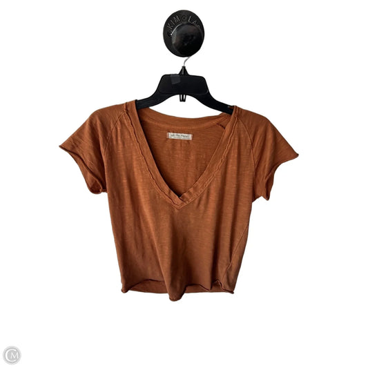 Top Short Sleeve Basic By We The Free In Orange, Size: S