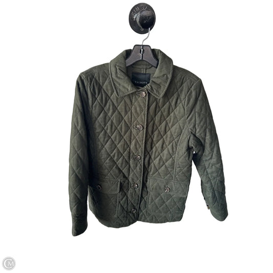Jacket Puffer & Quilted By Talbots In Green, Size: M