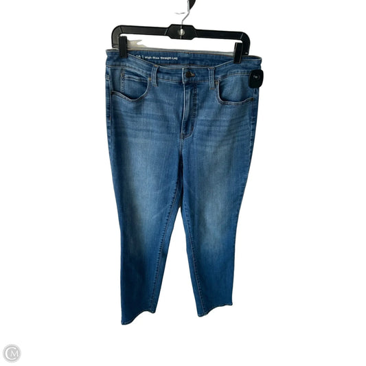 Jeans Straight By Talbots In Blue Denim, Size: 10