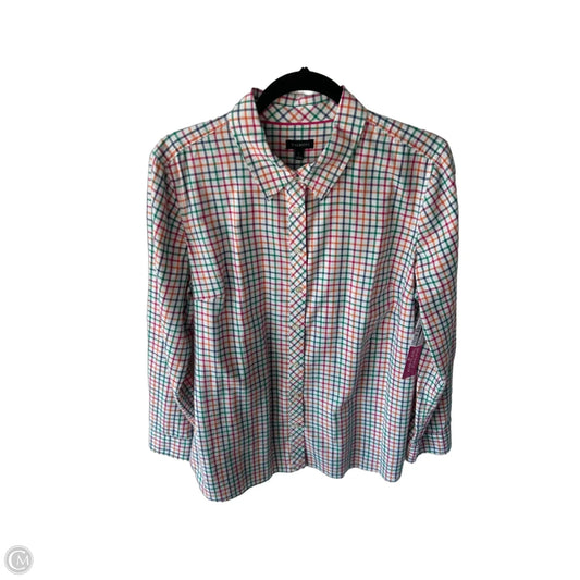 Top Long Sleeve By Talbots In Multi-colored, Size: L