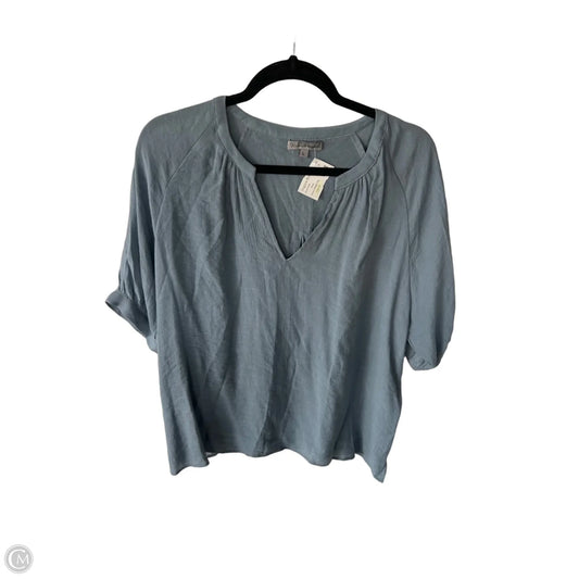Top Short Sleeve By Wishlist In Blue, Size: L