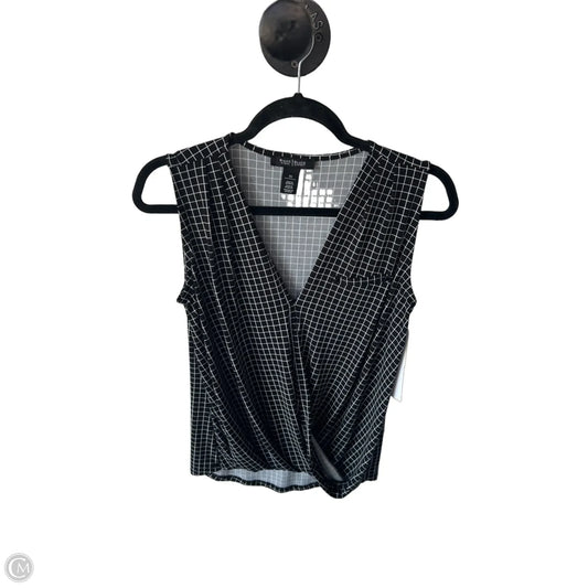 Top Sleeveless By White House Black Market In Black & White, Size: Xs