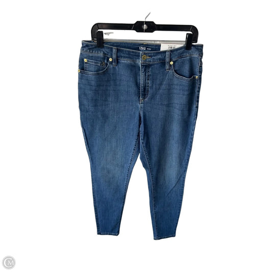 Jeans Skinny By Inc In Blue Denim, Size: 12