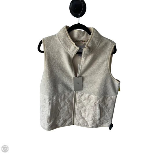 Vest Faux Fur & Sherpa By Tommy Bahama In Cream, Size: L