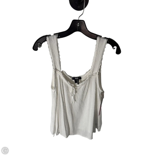Top Sleeveless By Paige In Cream, Size: L