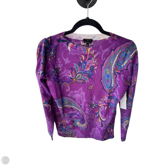 Sweater By Talbots In Purple, Size: Lp