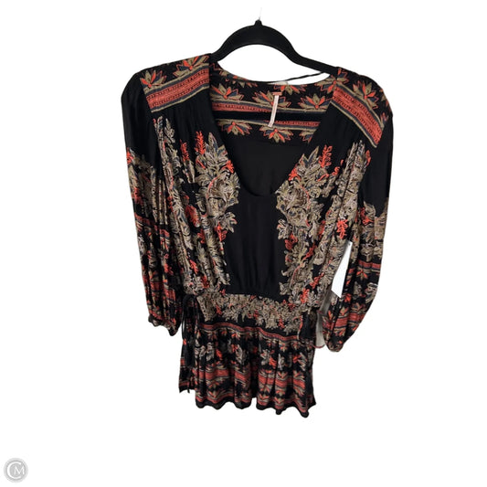 Dress Casual Short By Free People In Black & Orange, Size: Xs