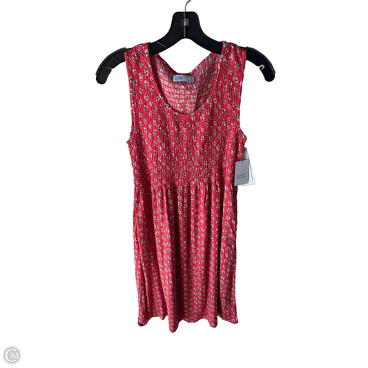 Dress Casual Midi By Croft And Barrow In Pink & White, Size: Sp