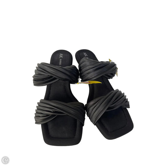 Sandals Heels Block By Anne Klein In Black, Size: 8.5