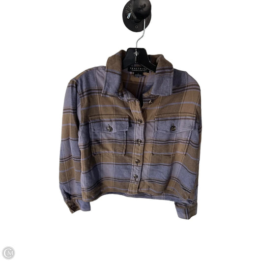 Top Long Sleeve By Sanctuary In Brown & Purple, Size: S