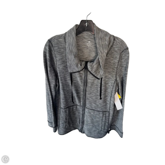 Sweatshirt Collar By Talbots In Black & White, Size: M