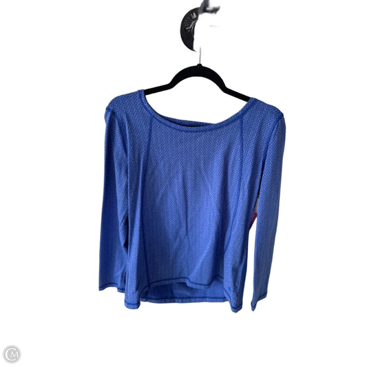 Top Long Sleeve By Talbots In Blue, Size: L