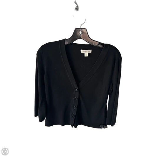 Sweater Cardigan By Coldwater Creek In Black, Size: S