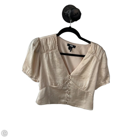 Top Short Sleeve By Paige In Cream, Size: S